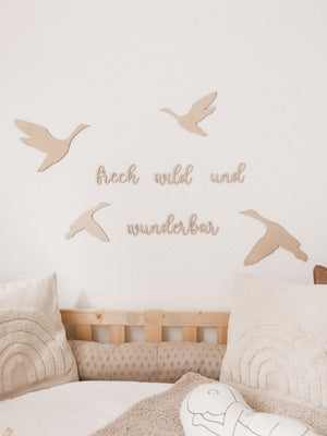 Schriftzug - frech wild und wunderbar - BohoWildflowerVibes