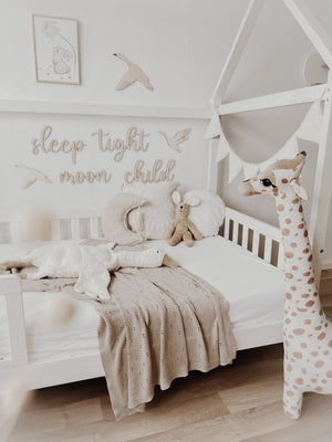 Schriftzug- sleep tight moon child - BohoWildflowerVibes