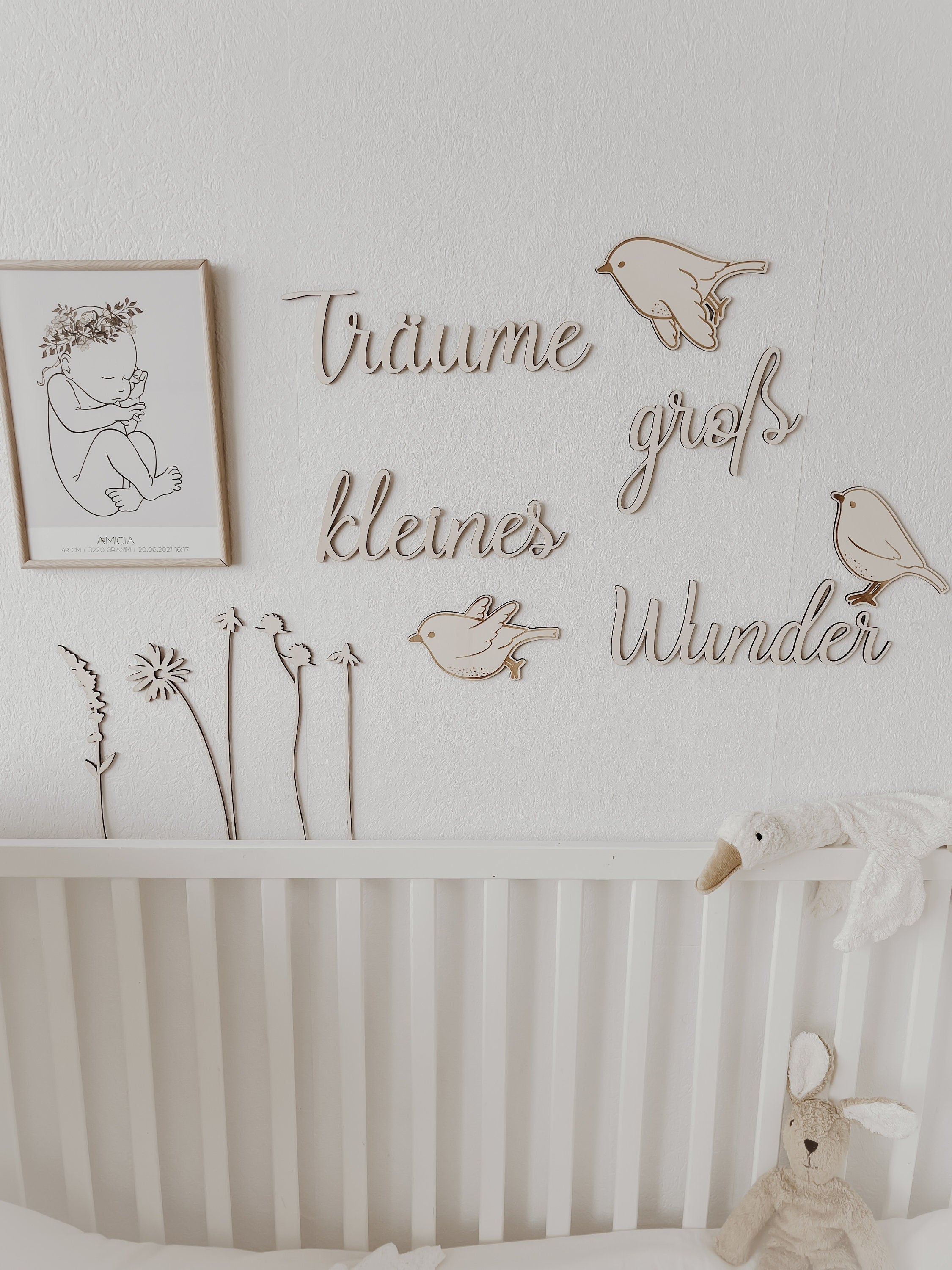 Schriftzug- Träume groß kleines Wunder - BohoWildflowerVibes