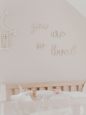 Schriftzug - you are so loved - BohoWildflowerVibes