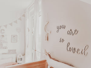 Schriftzug - you are so loved - BohoWildflowerVibes