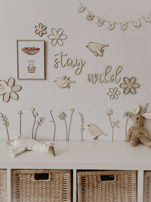 Schriftzug - stay wild - BohoWildflowerVibes