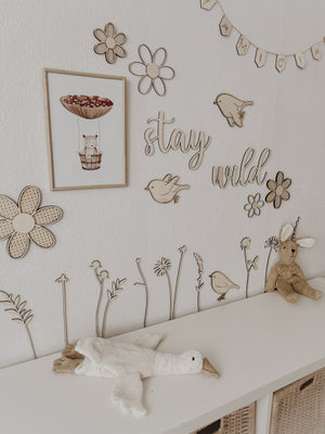 Schriftzug - stay wild - BohoWildflowerVibes