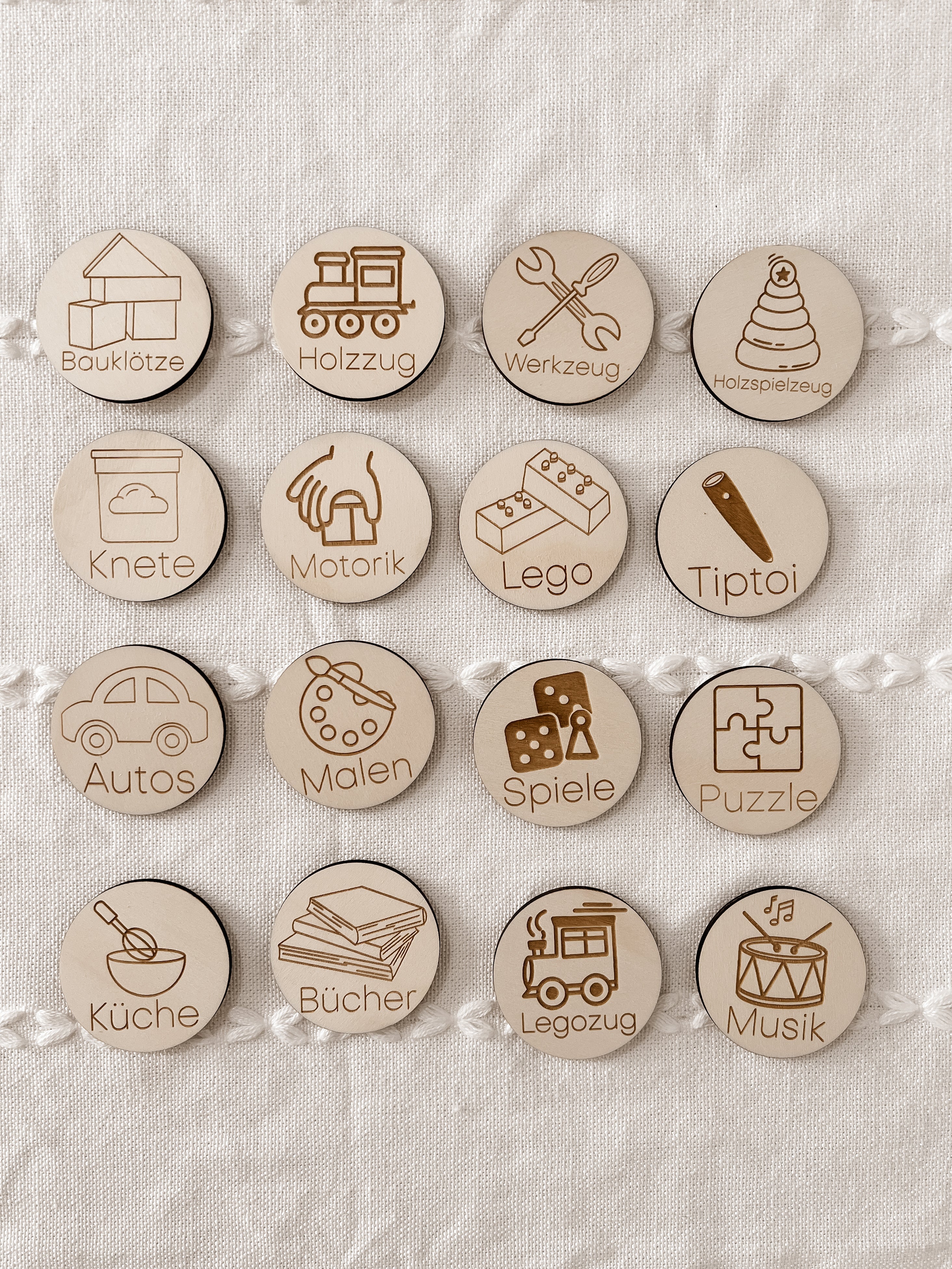 Trofast Schilder aus Holz 12er - BohoWildflowerVibes