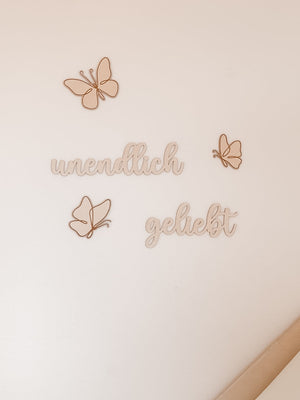 Schriftzug - unendlich geliebt