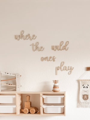 Schriftzug - where the wild ones play - BohoWildflowerVibes