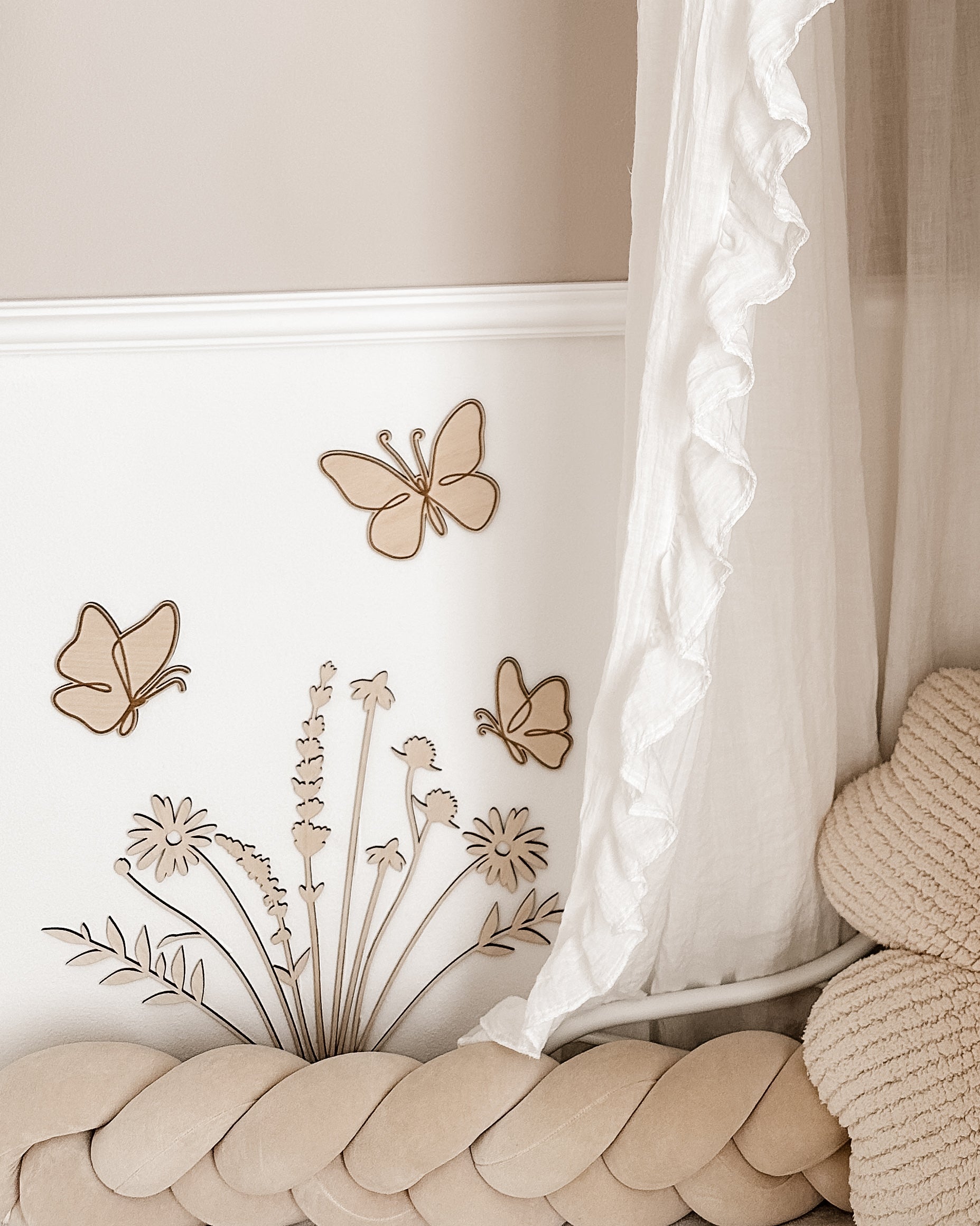 Wildblumen aus Holz - 10 Wildblumen