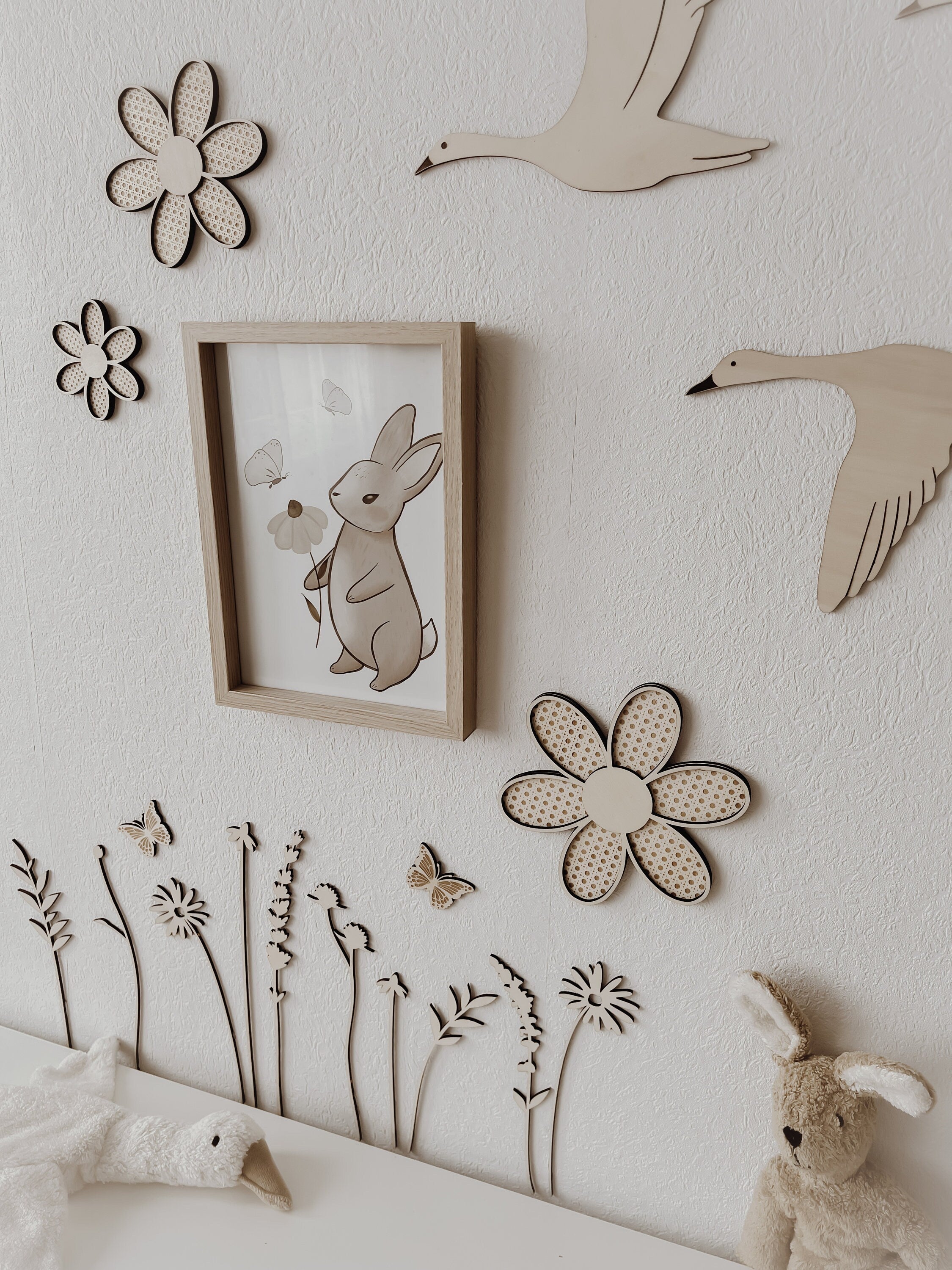 Wildblumen aus Holz - BohoWildflowerVibes