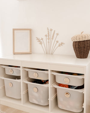 Wildblumen aus Holz – 9er Holzblumen-Deco für liebevolle Wandgestaltung - 9 Wildblumen