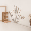 Wildblumen aus Holz – 9er Holzblumen-Deco für liebevolle Wandgestaltung - 9 Wildblumen