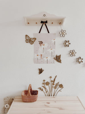 Wildblumen aus Holz - Nussbraun - BohoWildflowerVibes