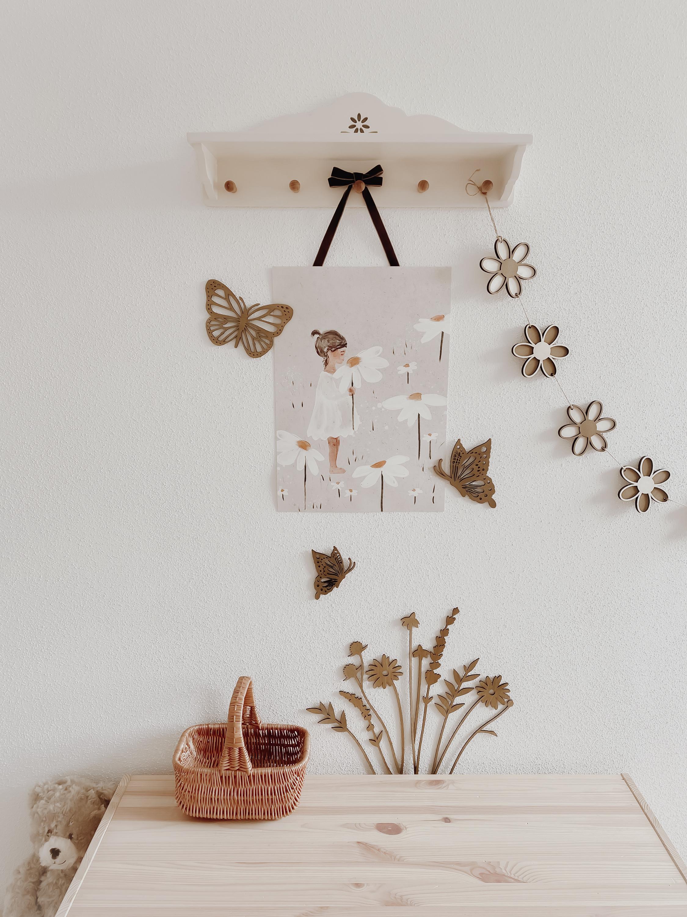Wildblumen aus Holz - Nussbraun - BohoWildflowerVibes