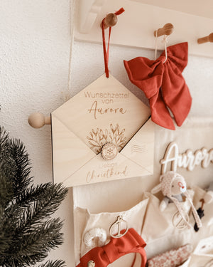 Wunschzettel Briefumschlag – Stilvolle Verpackung für Weihnachtswünsche