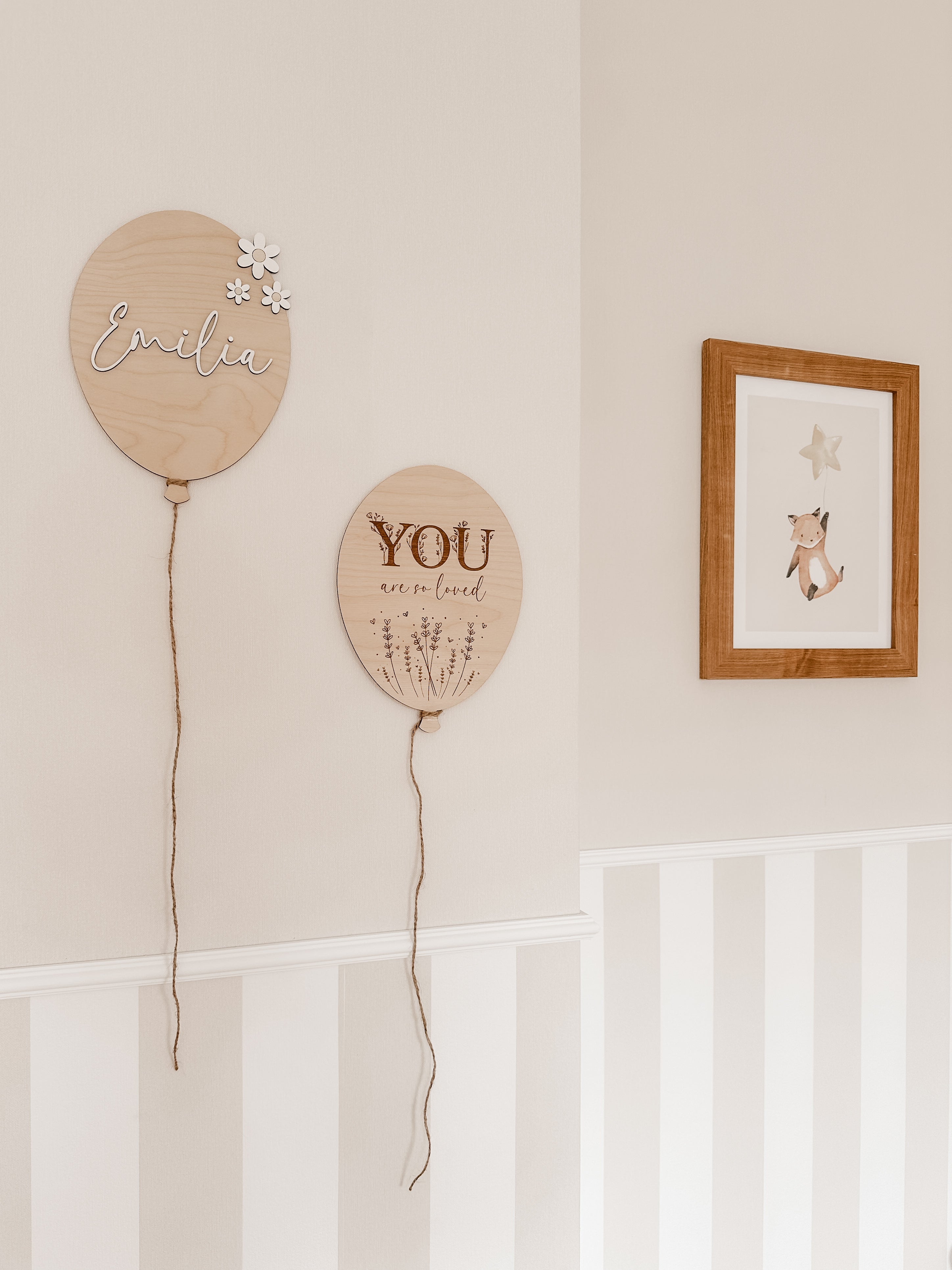 Ballon aus Holz - You are so loved - BohoWildflowerVibes