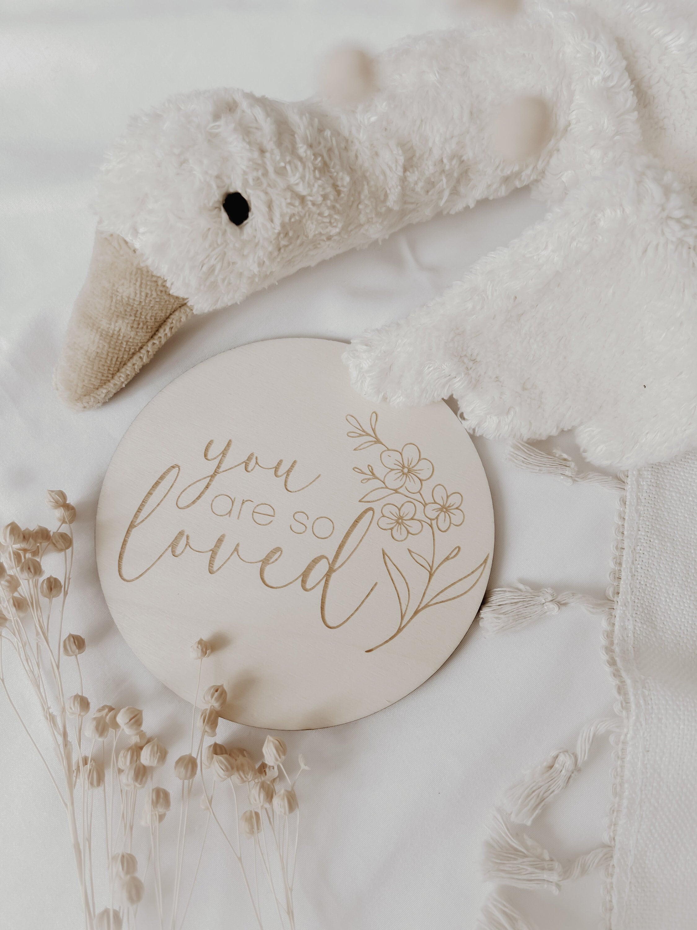 Meilensteinkarte - you are so loved - BohoWildflowerVibes